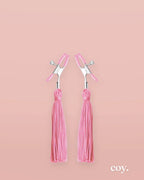 Tickle Me Pink Nipple Clamp Tassels — Coy
