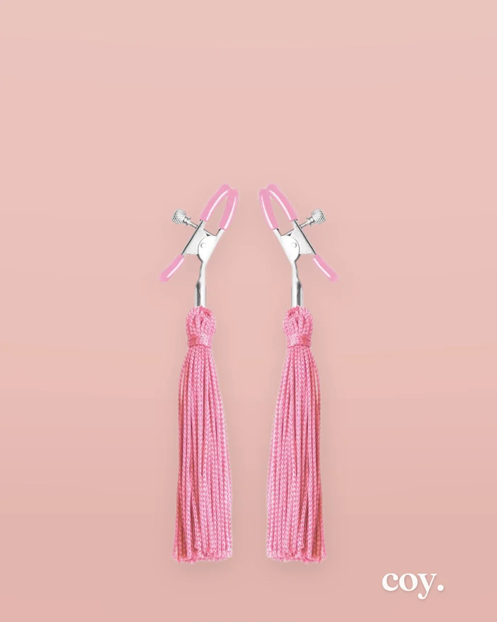 Tickle Me Pink Nipple Clamp Tassels — Coy