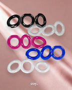 OxBalls Willy Rings Cockring Pack Set of 3 Novelty — White — Coy