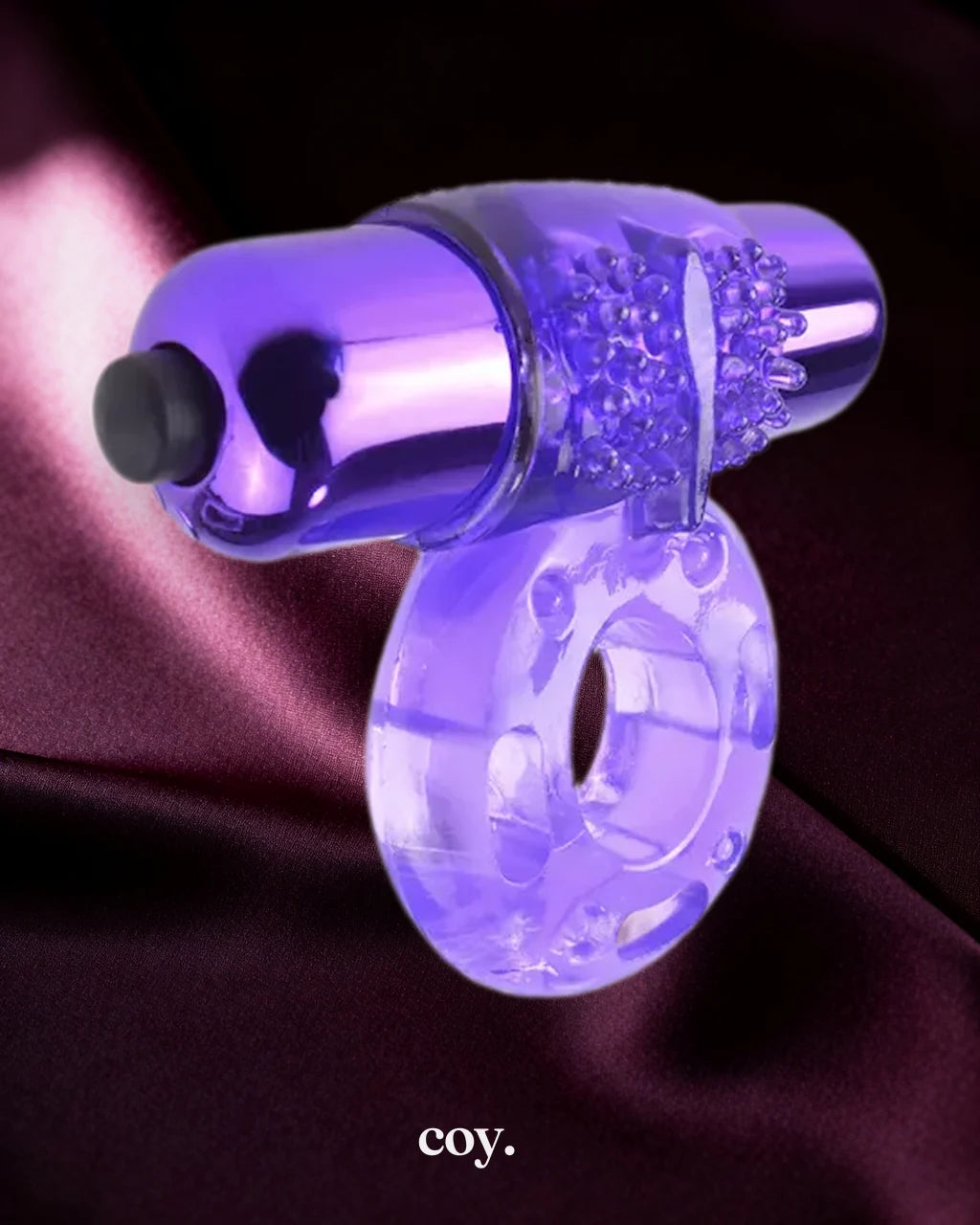 Fantasy C-Ringz Vibrating Super Cock Ring — Purple — Coy