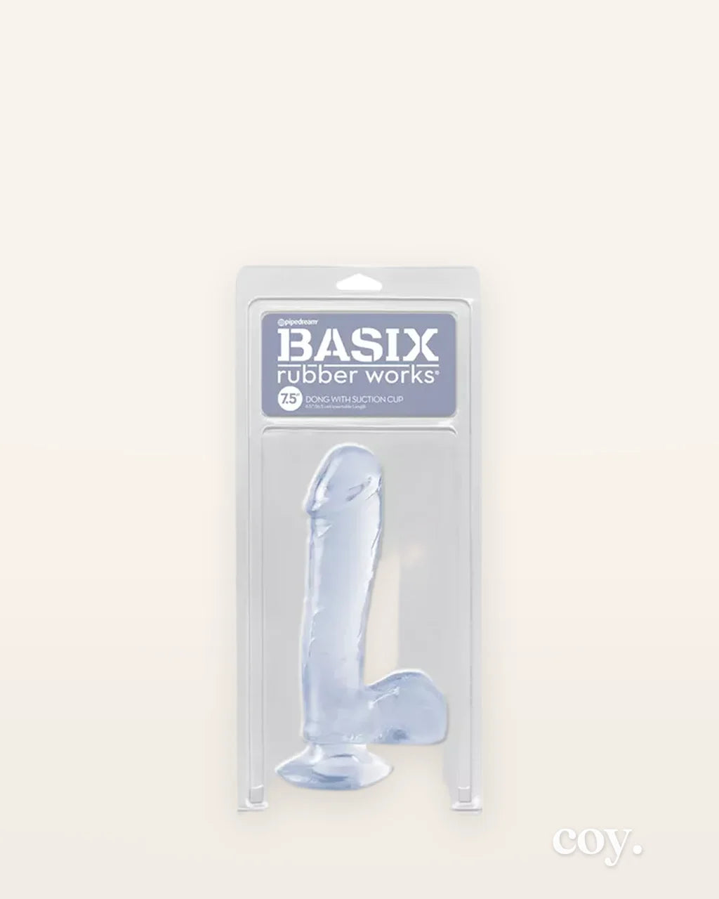 Basix 7.5 Inch Dong W Suction Cup — Coy