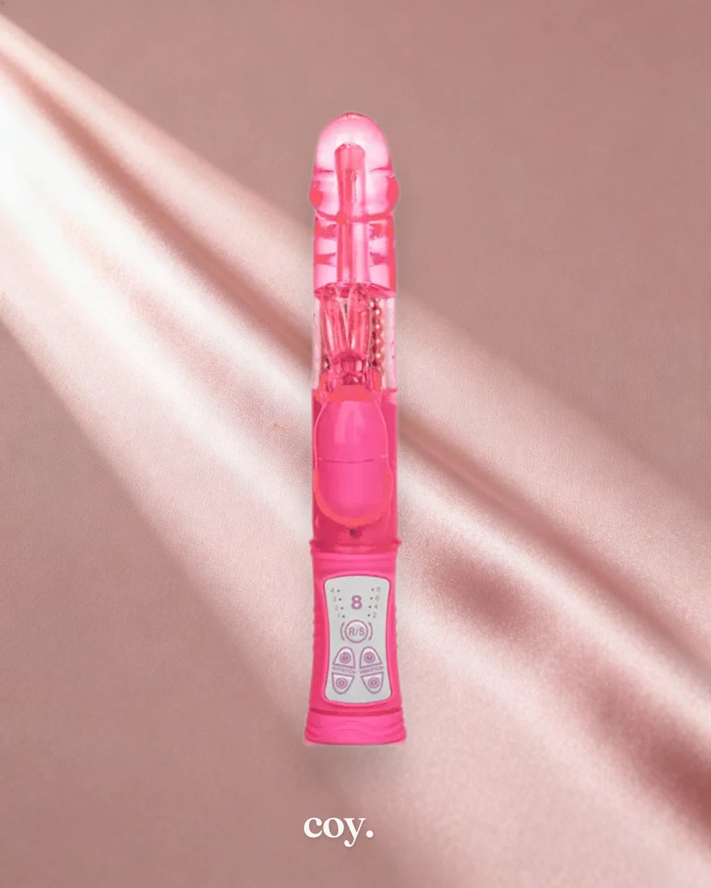Shane's World Jack Rabbit 8.5 Inch Vibrator — Pink — Coy