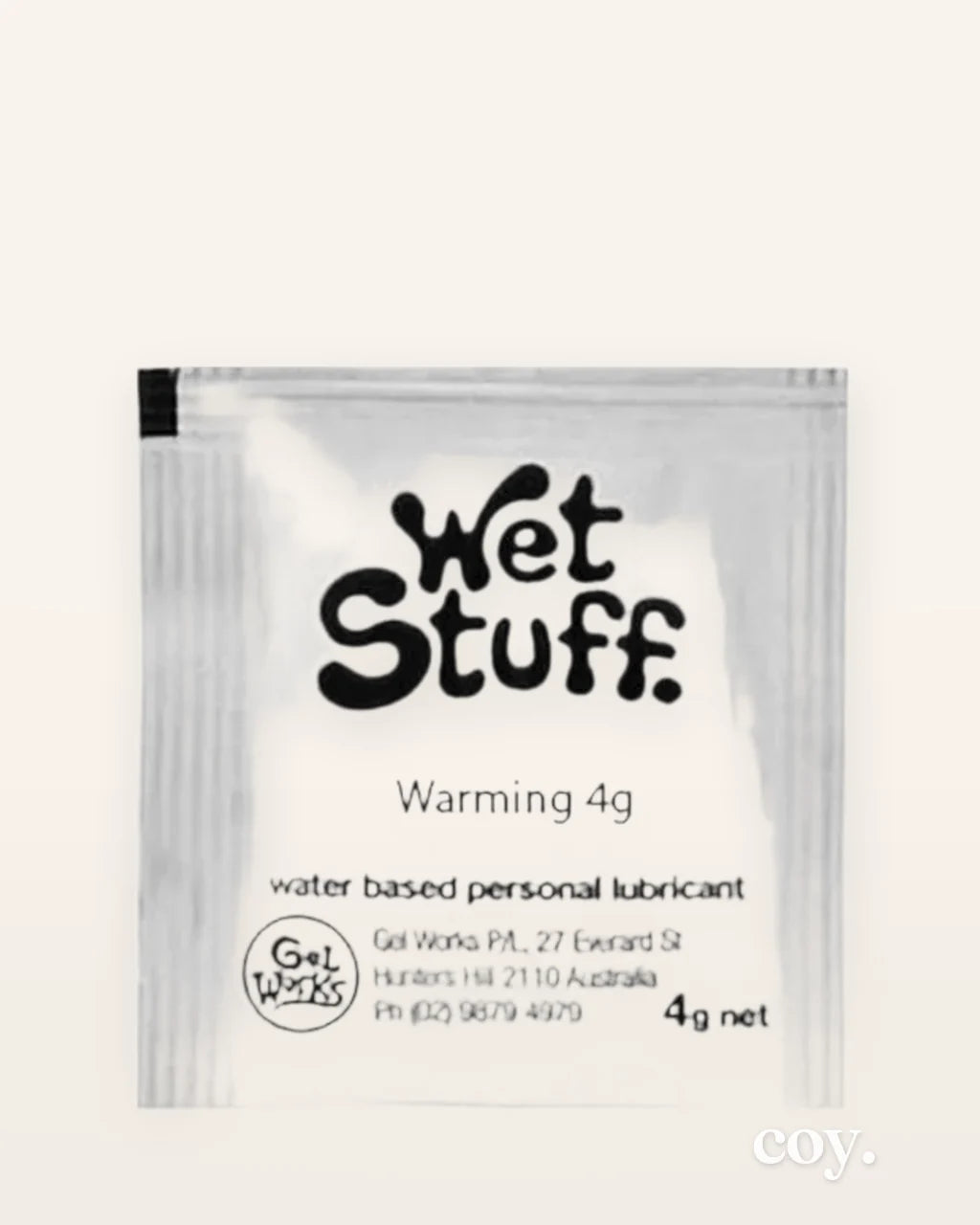 Wet Stuff  Warming 4G Sachet — Coy