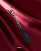 Bound X Textured Leather Paddle With Metal Handle — Coy