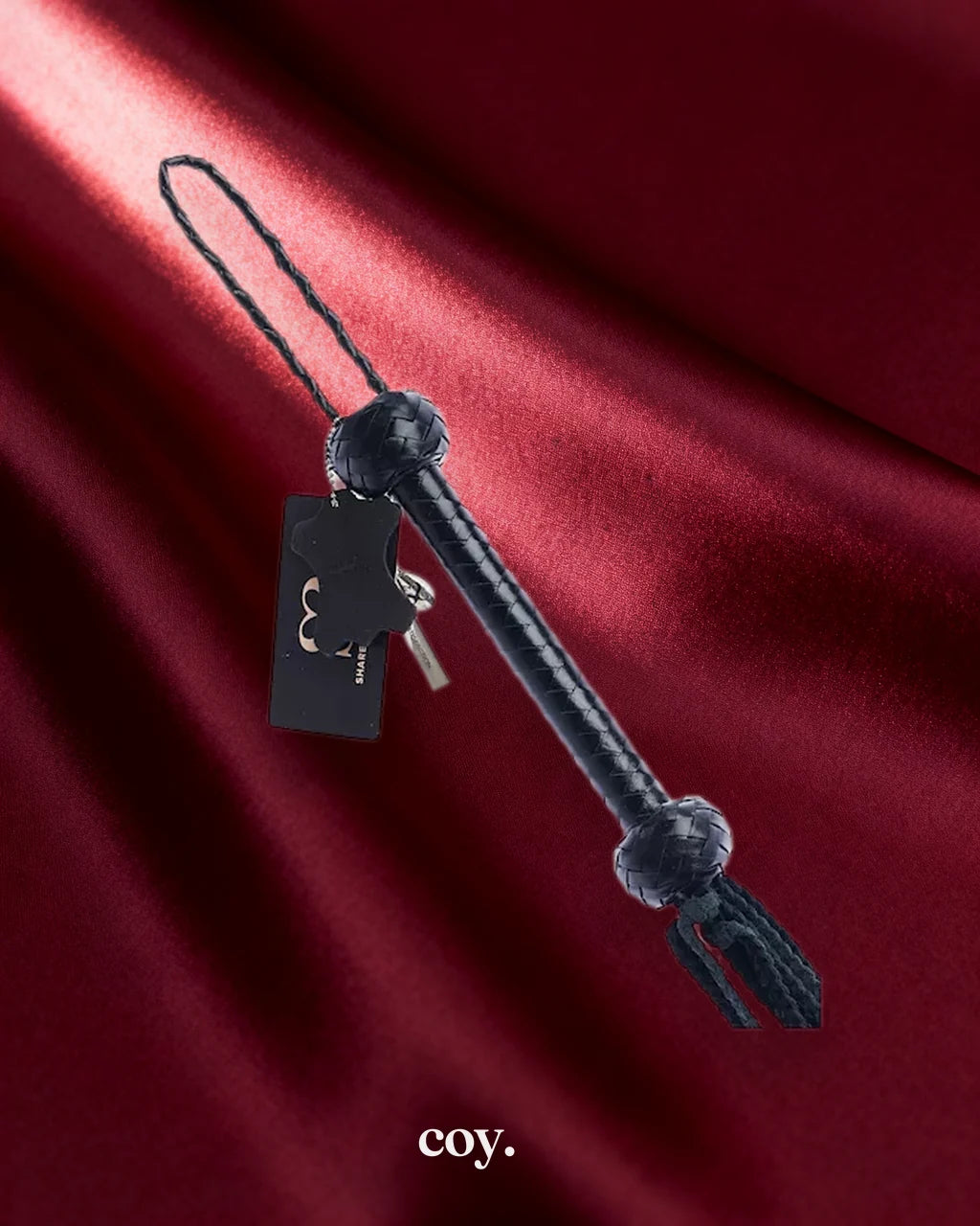 Bound X Braided Calf Leather Flogger — Coy