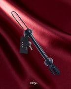 Bound X Braided Calf Leather Flogger — Coy