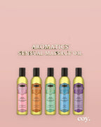 Kama Sutra Aromatics Massage Oil 4X6 Display Card — Coy