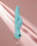 Bms Swan Touch Trio Rabbit Vibrator 9.1 Inch — Teal — Coy