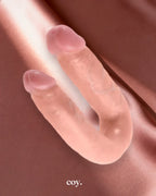 King Cock U-Shaped Medium Double Trouble Dildo — Coy