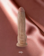 King Cock Suction Cup Dildo with Balls 9 Inch — Tan — Coy