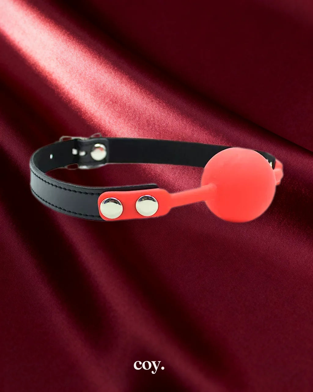 Leather Play The Classic Ball Gag — Red — Coy