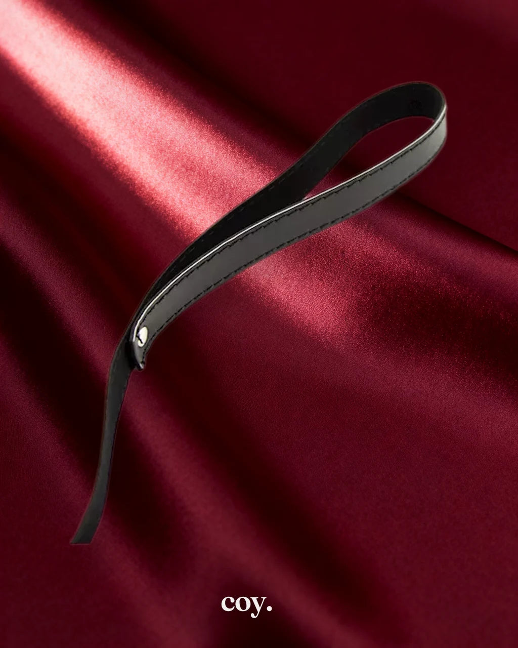 Leather Play Leash — Black — Coy