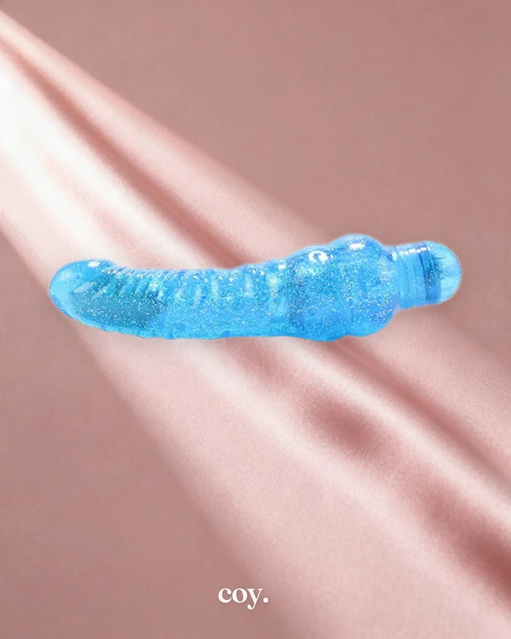 Cal Exotics Sparkle Glitter Jack 6 Inch Classic Vibrator — Blue — Coy