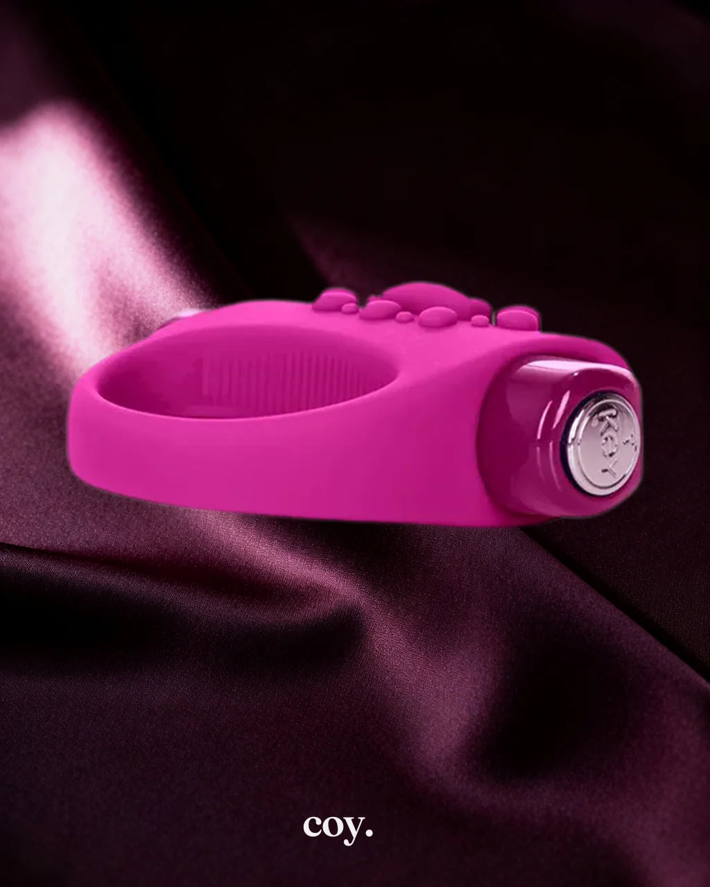 Jopen Halo Vibrating Cock Ring — Pink — Coy