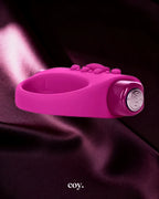 Jopen Halo Vibrating Cock Ring — Pink — Coy