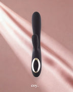 Share Satisfaction Tisa Heating Rabbit Vibrator 7.9 Inch — Black — Coy