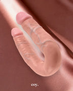 King Cock U-Shaped Medium Double Trouble Dildo — Coy
