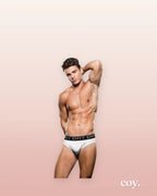 Micro Lowrise Logo Elastic Brief S M — Coy