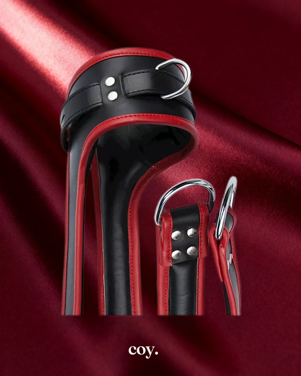Bound X Tall Leather Suspension Cuffs — Coy