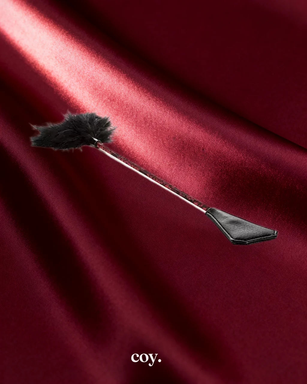 Scandal Feather Crop — Coy
