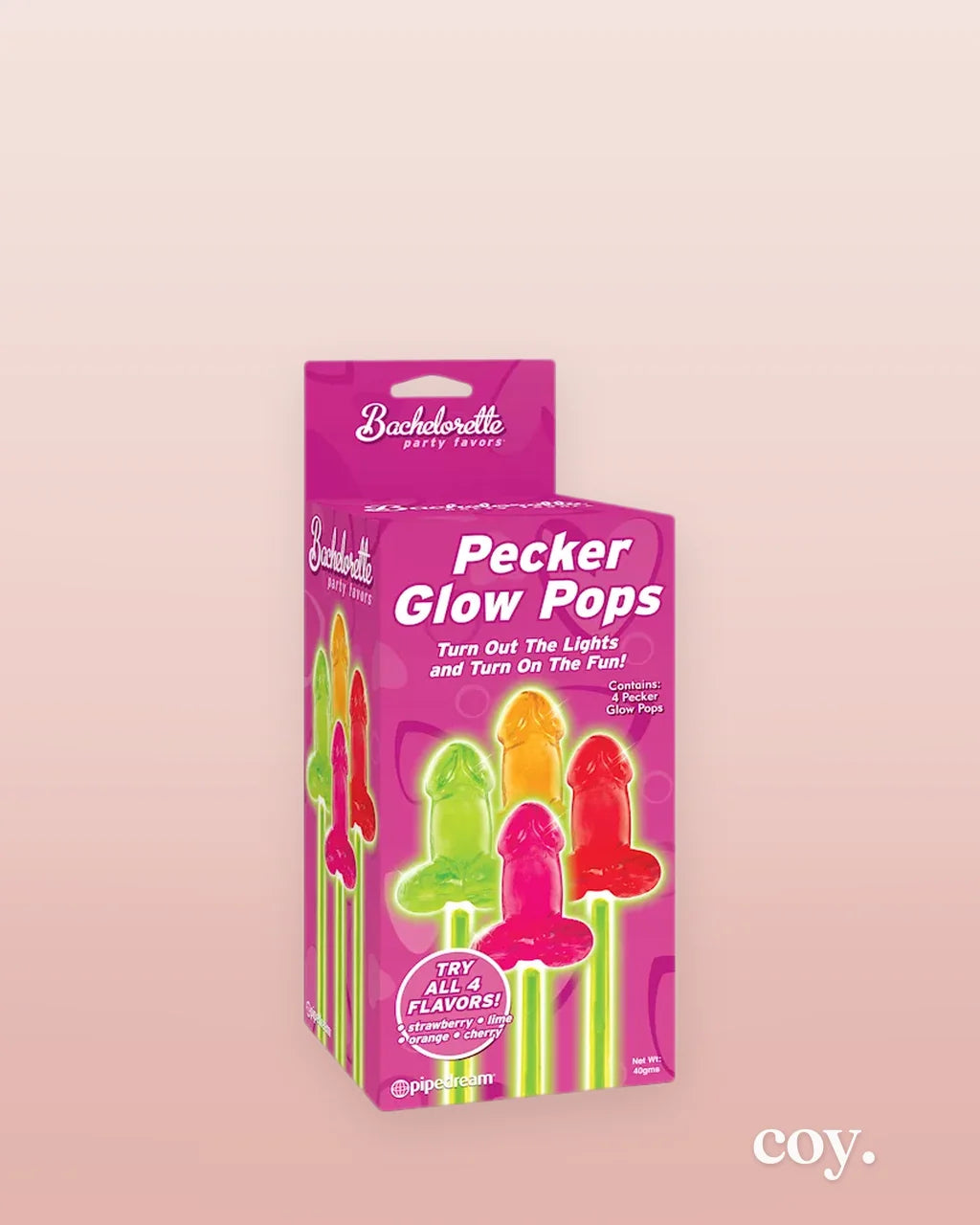 Bachelorette Party Favors Glow Stick Pop 4 Pack — Coy