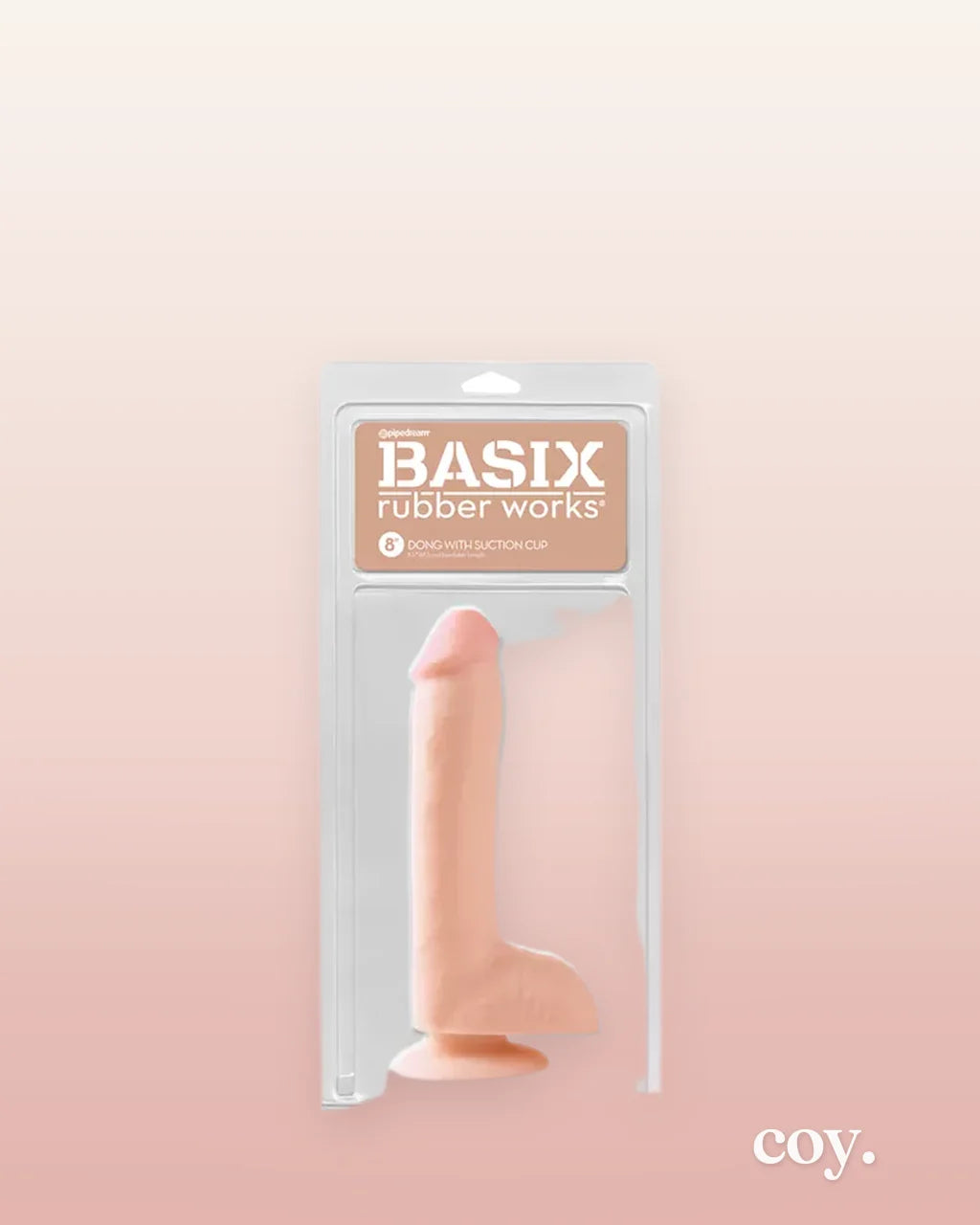 Basix 8 Inch Suction Cup Dildo — Coy