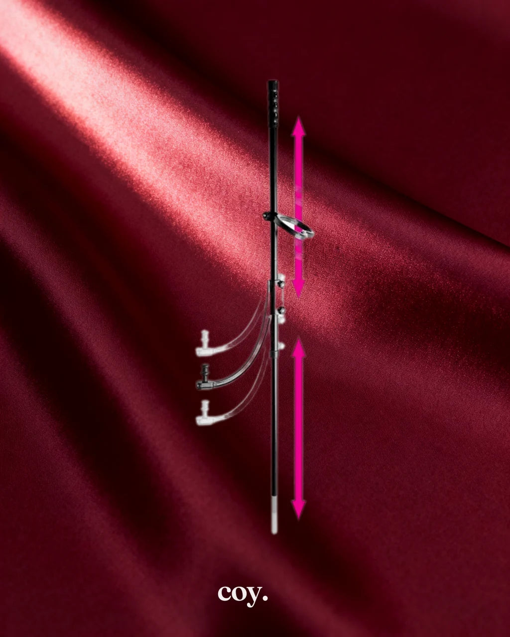 Pleasure Pole Sex Furniture — Black — Coy
