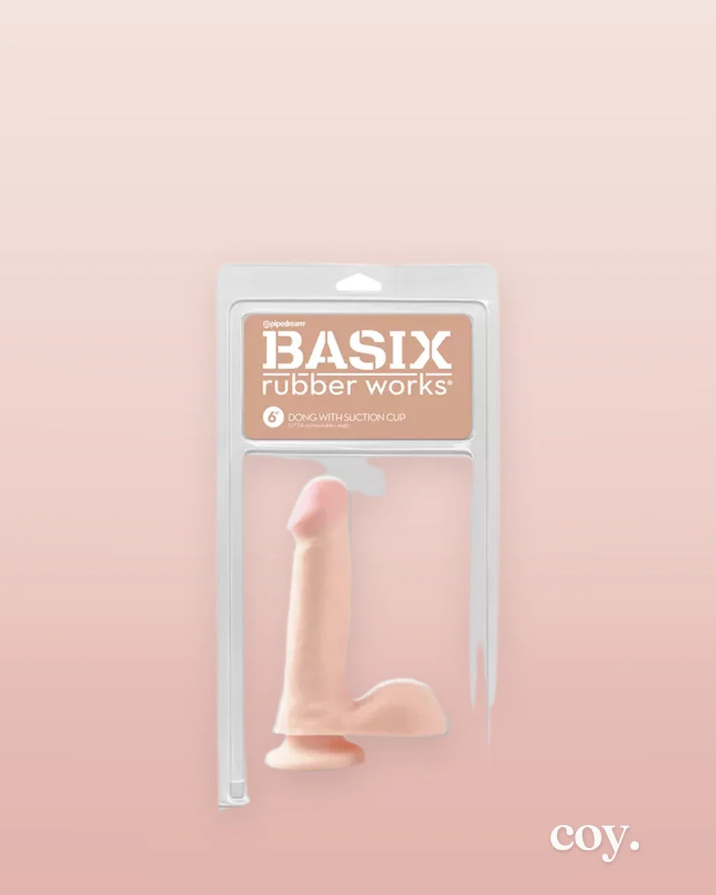 Basix 6 Inch Suction Cup Dildo — Coy