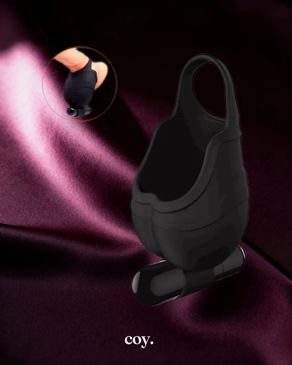 Aeystheter Collection Testis Egg Massager — Black — Coy