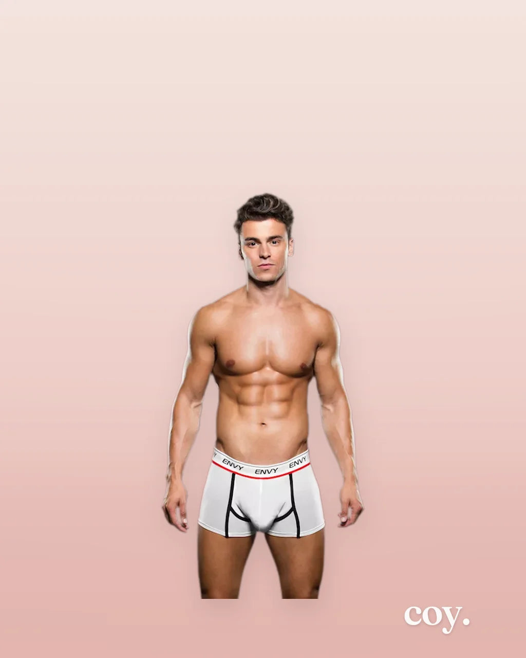 Envy Logo Elastic Lowrise Mesh Trunk M L — Coy