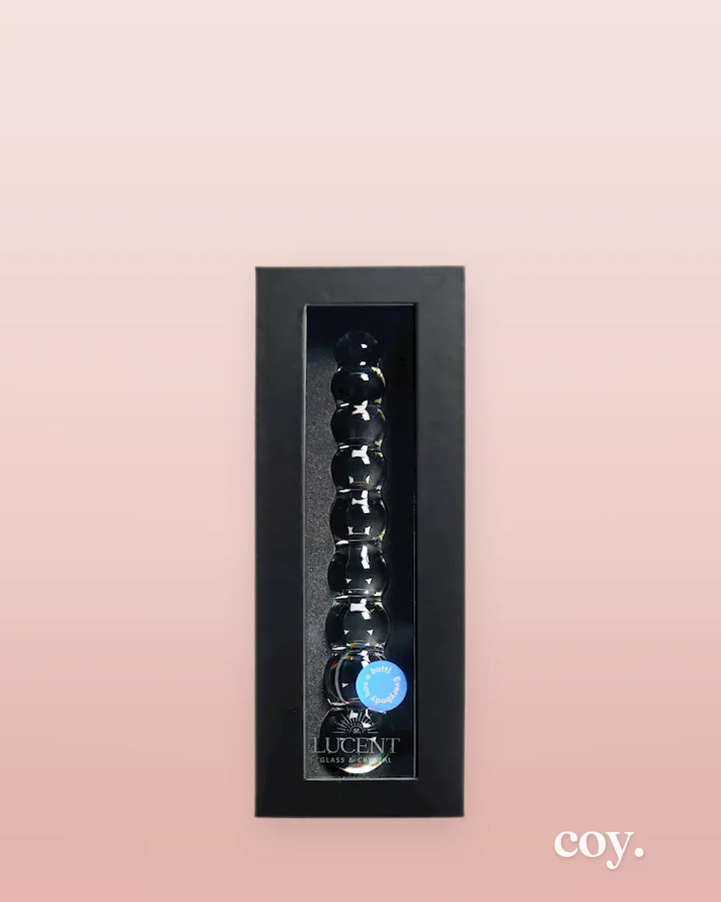Lucent Celeste Beaded Glass Wand — Coy