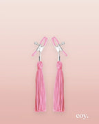 Tickle Me Pink Nipple Clamp Tassels — Coy