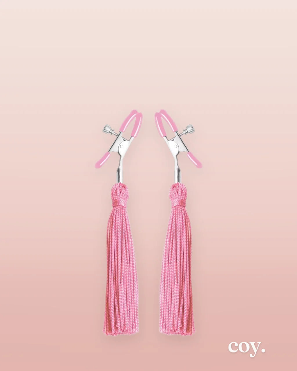 Tickle Me Pink Nipple Clamp Tassels — Coy