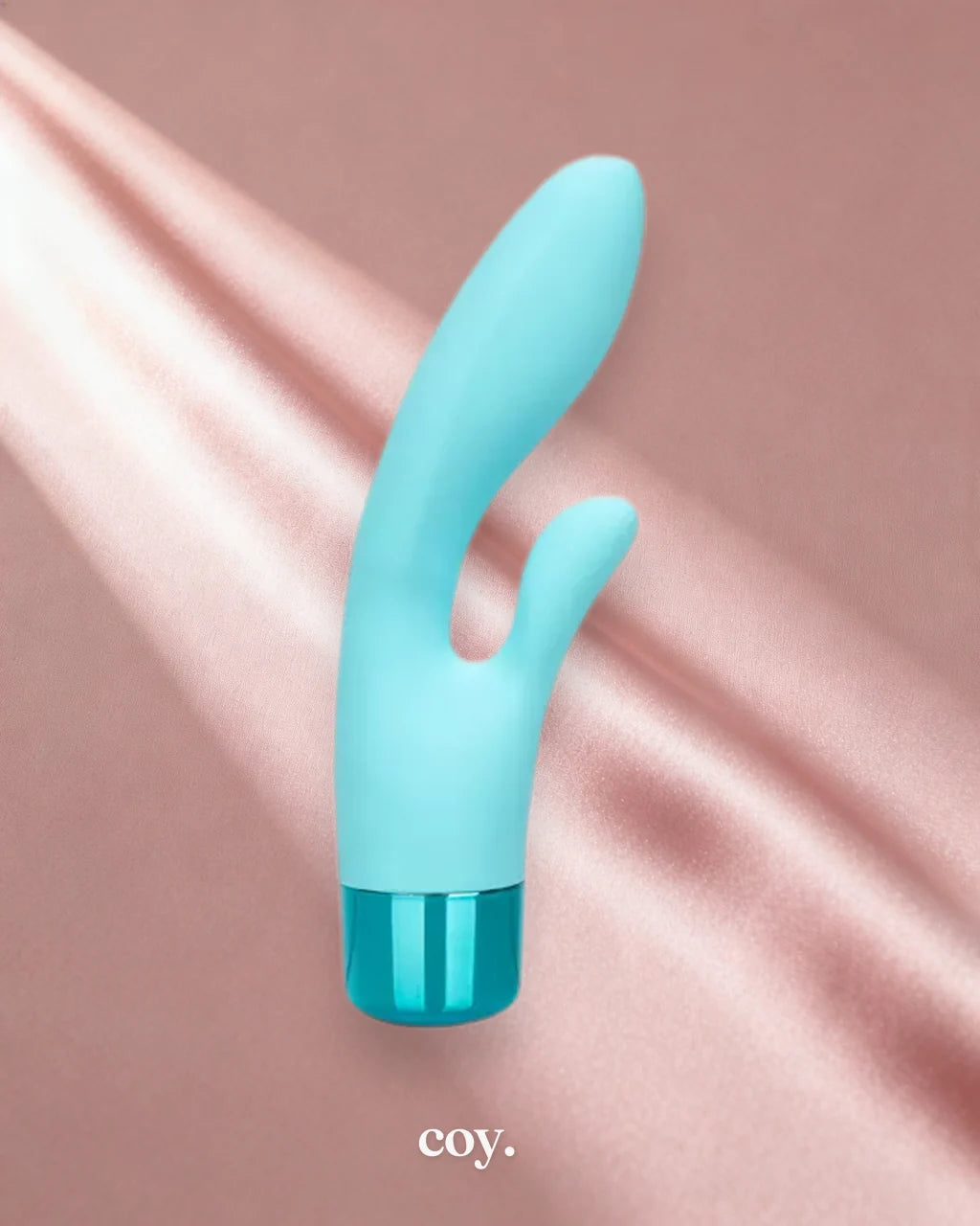 Cal Exotics Eden Lover Rabbit Vibrator 4 Inch — Teal — Coy