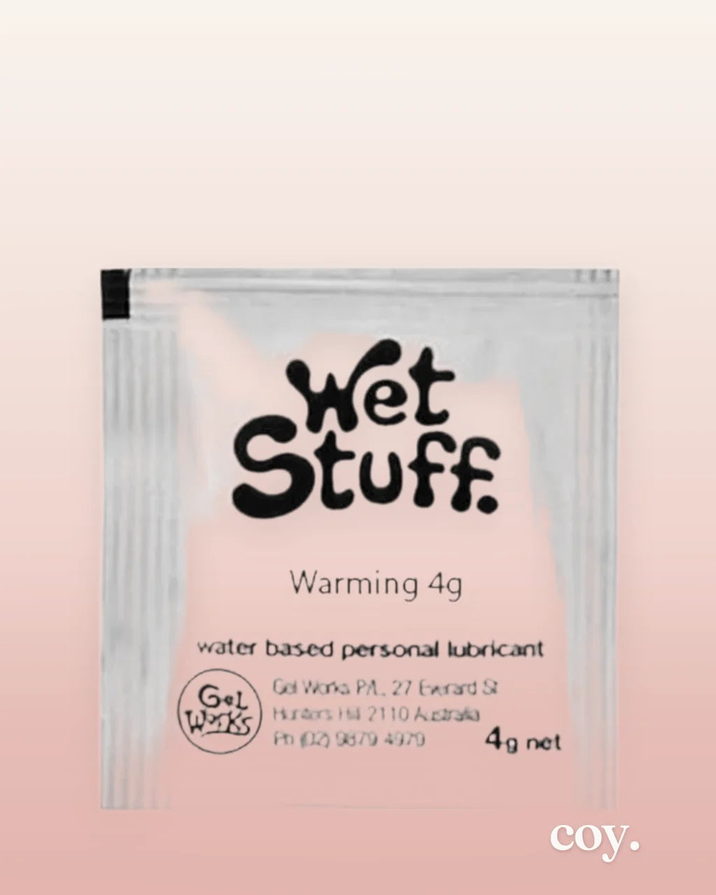 Wet Stuff  Warming 4G Sachet — Coy