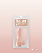 Basix 6.5 Inch Suction Cup Dildo — Coy
