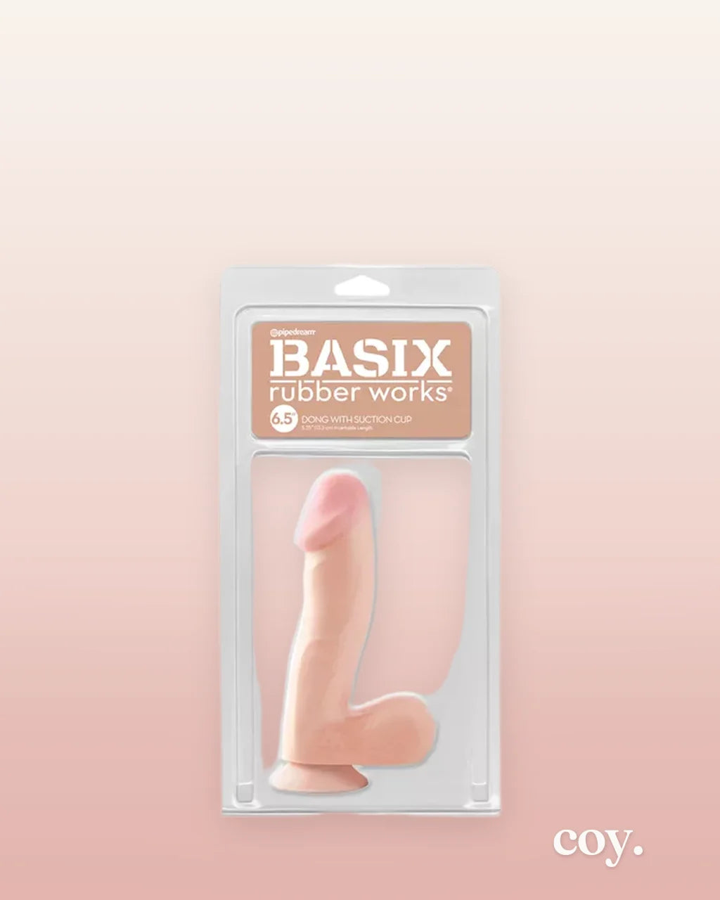 Basix 6.5 Inch Suction Cup Dildo — Coy