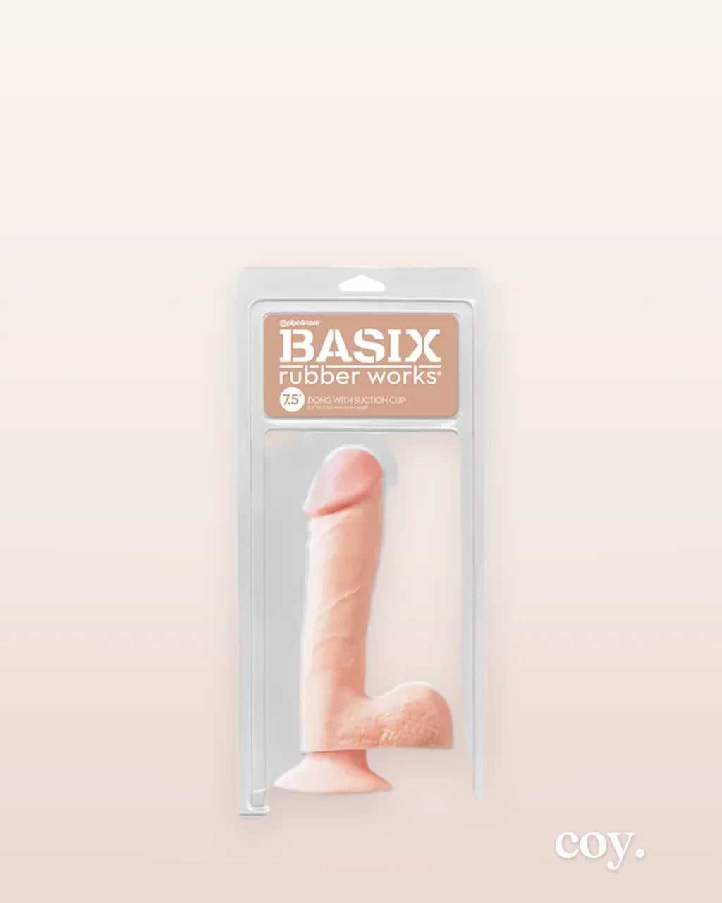 Basix 7.5 Inch Dong W Suction — Coy