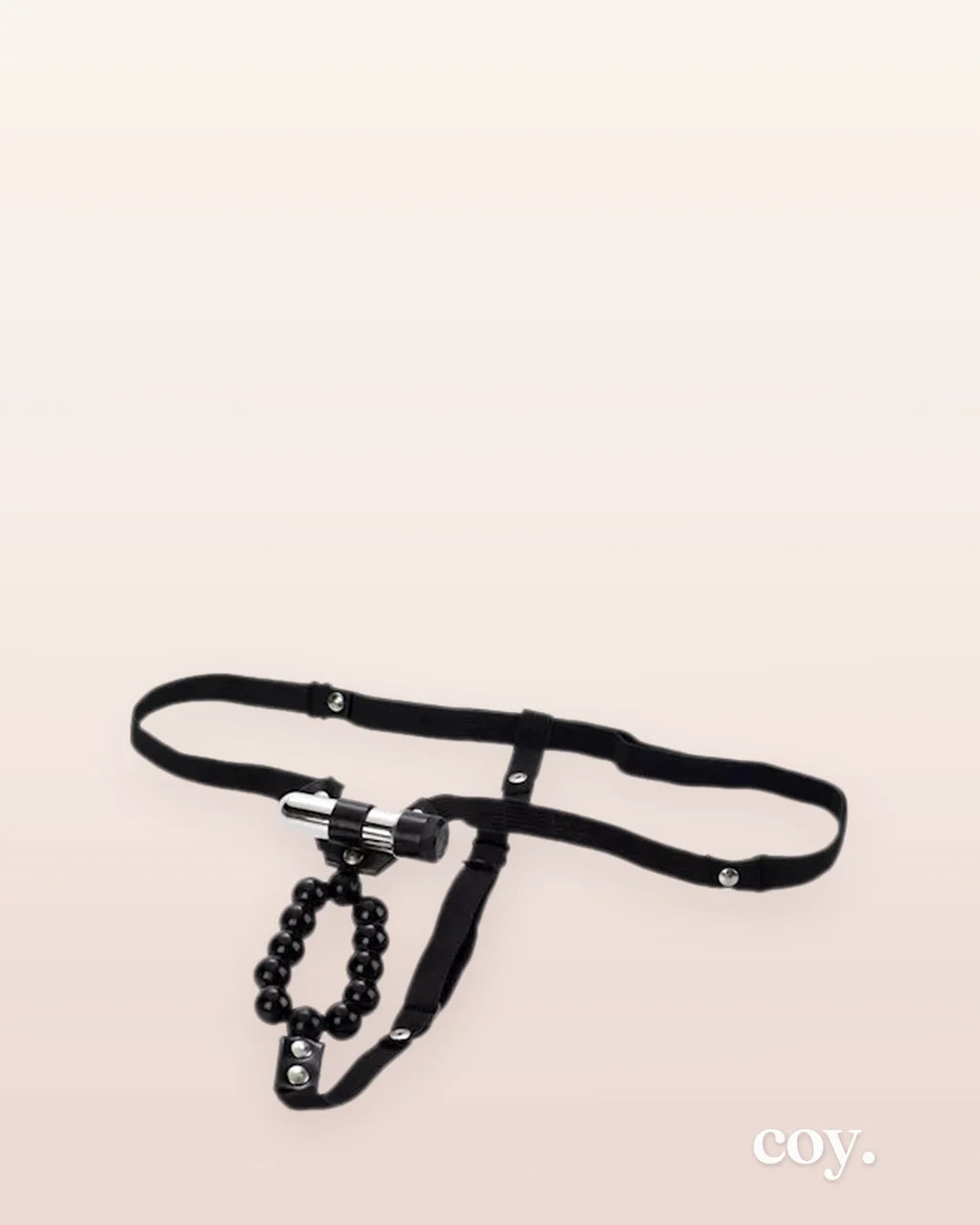 Vibrating Lovers Thong With Stroker Beads — Coy