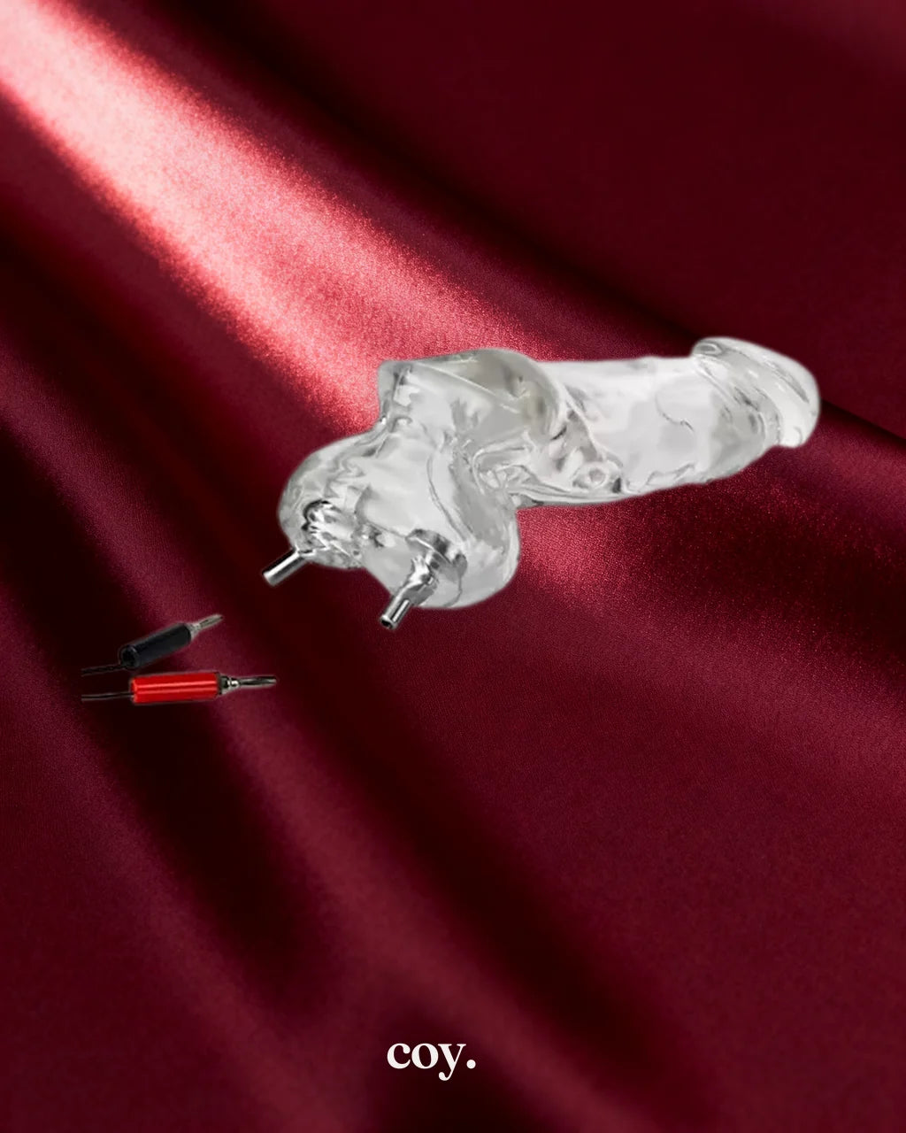 OxBalls Daddy Electro Cocksheath with Balls Sex Toy — Clear — Coy