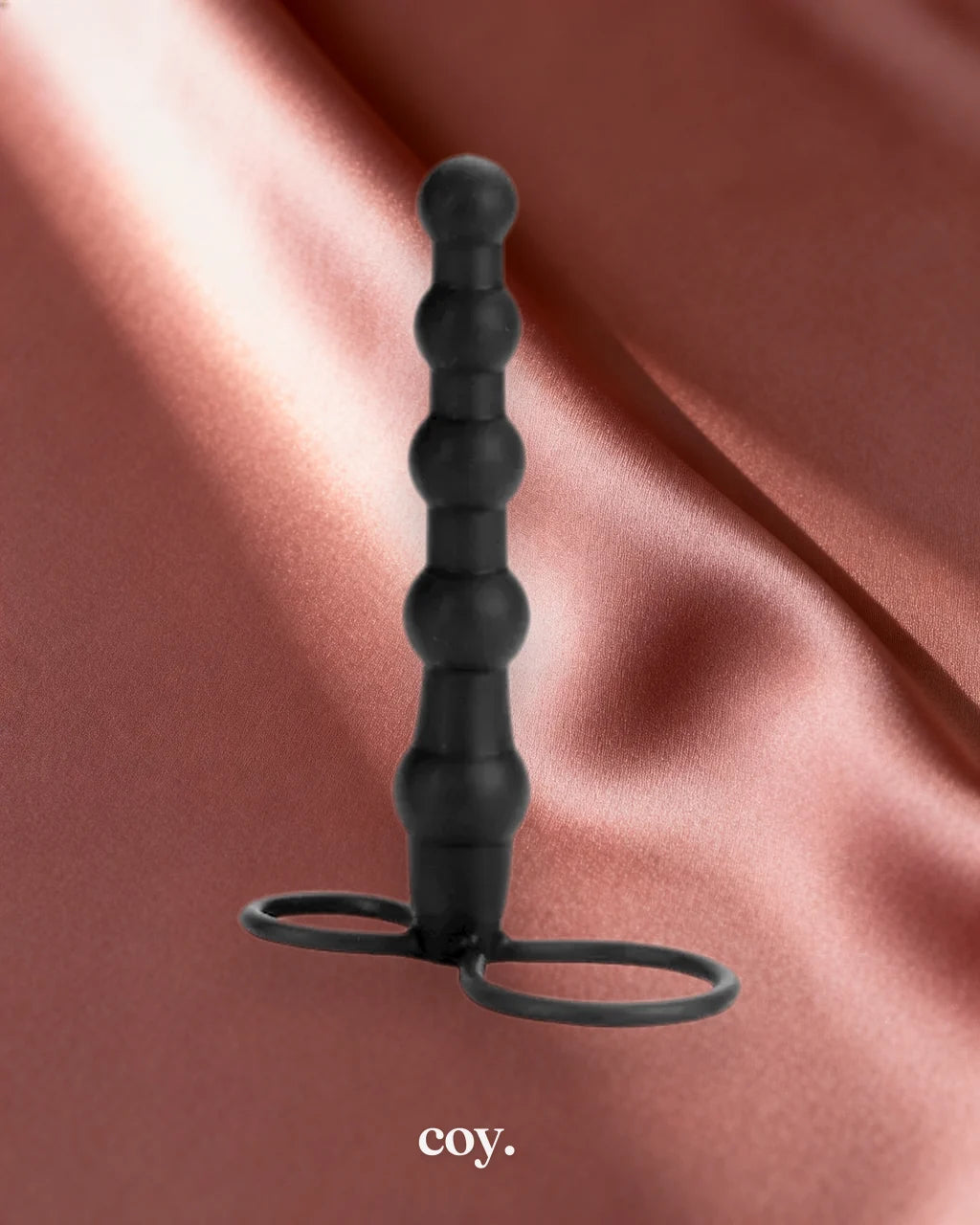 Silicone Love Rider Beaded Dual Penetrator — Coy