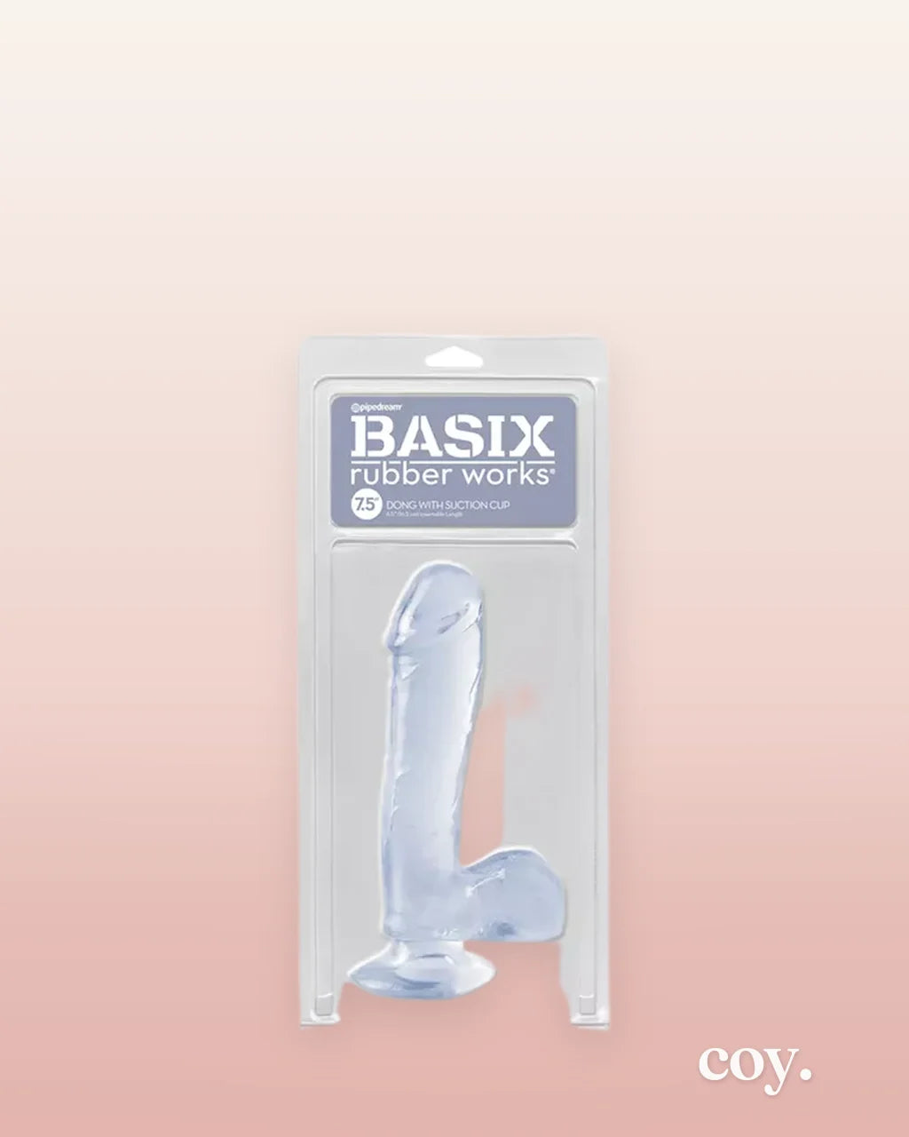 Basix 7.5 Inch Dong W Suction Cup — Coy