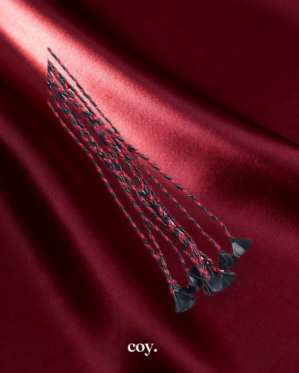 Bound X Fan Tip Leather Cat O Nine Tails — Coy