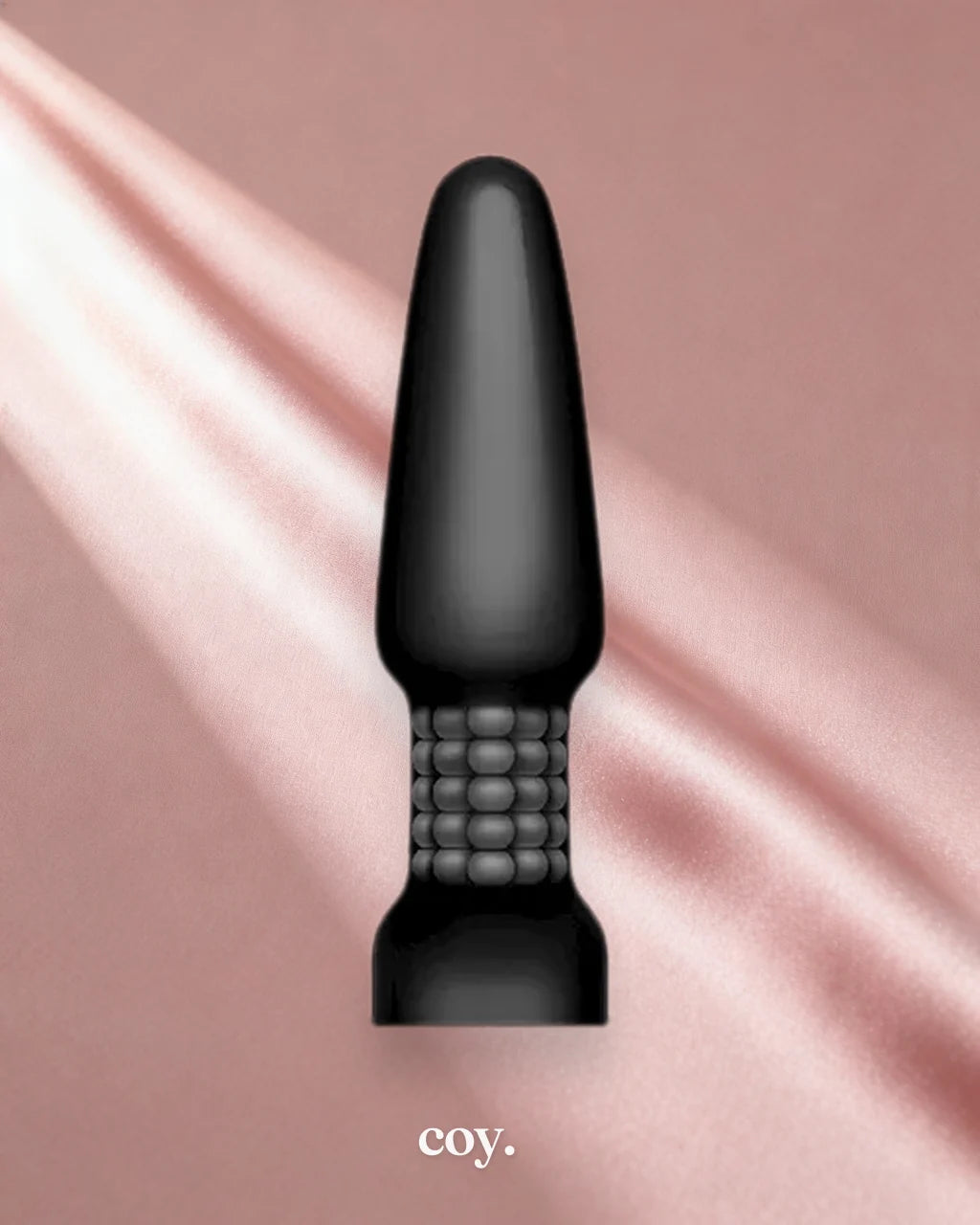B-Vibe USB Rechargeable Rimming Plug 5.8 Inch — Black — Coy