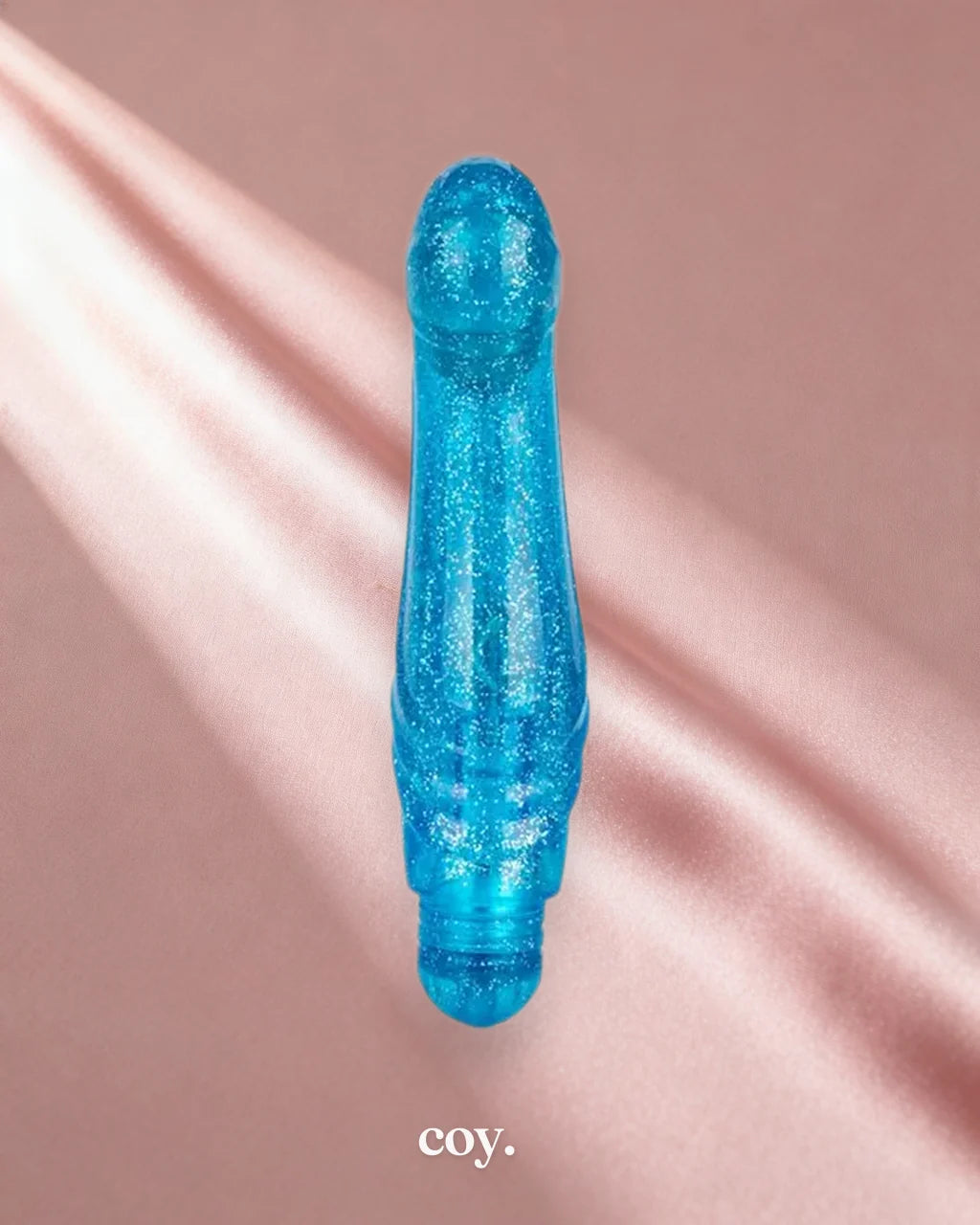 Cal Exotics Sparkle "G" Glitz 6.2 Inch G-Spot Vibrator — Blue — Coy