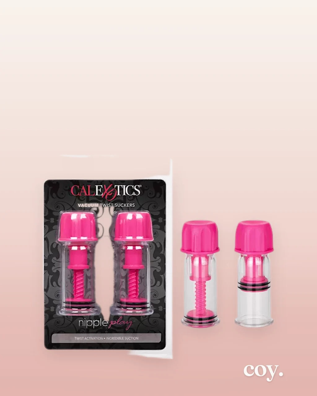 Nipple Play Vacuum Twist Suckers Pink — Coy