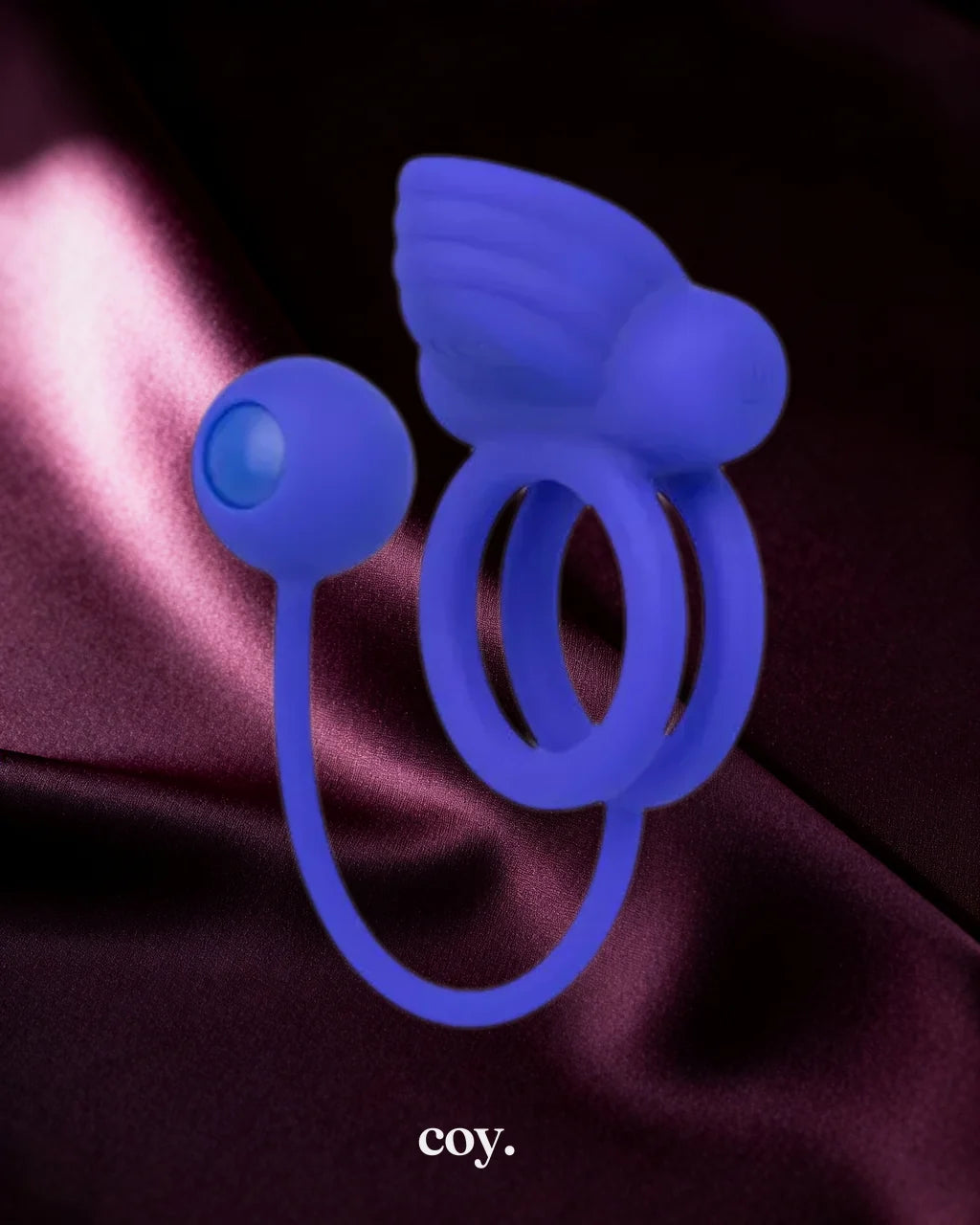 Cal Exotics Silicone Rechargeable Dual Rockin' Rim Enhancer Cock Ring — Coy