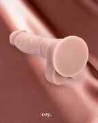 Share Satisfaction Nood Memory Flesh Silicone Realistic Dildo 6.9 Inch — Coy