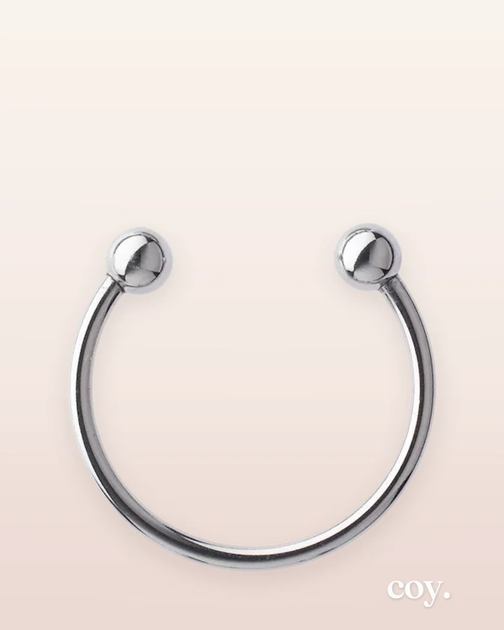 Kinki Range Double Ball Open Stainless Steel Penis Head Ring — Coy