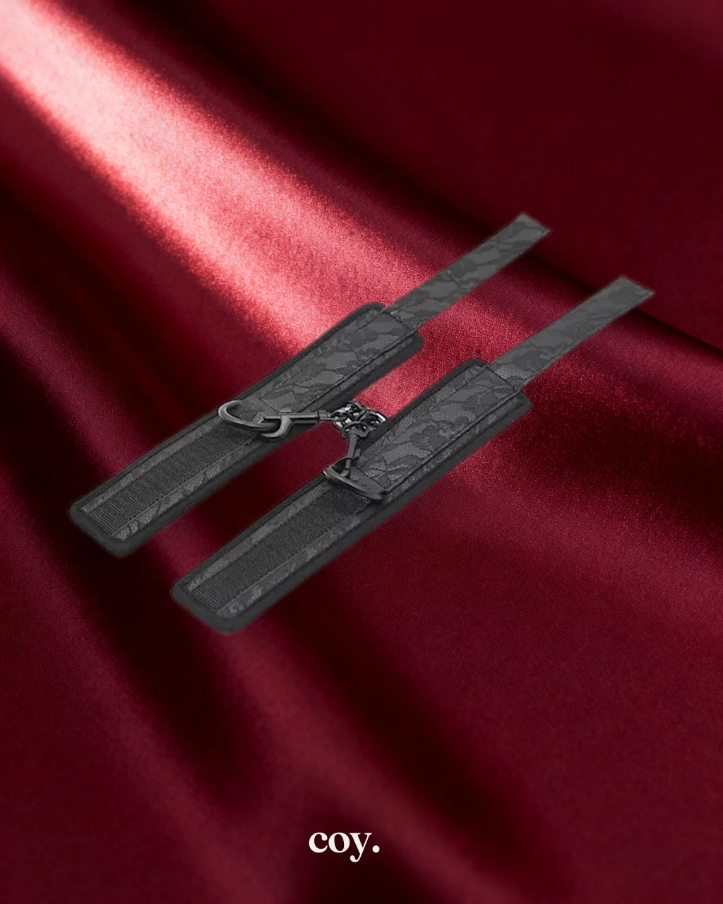 Leather Play Perfectly Splended Wrist Restraints — Black — Coy